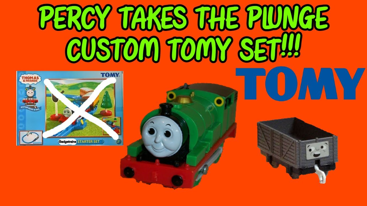 PERCY TAKES THE PLUNGE CUSTOM TOMY THOMAS SET!