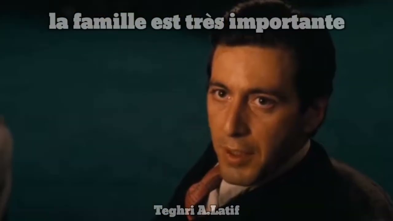 Michael Corleon ( Le Parrain ) une r&eacute;plique mythique du film le parrain