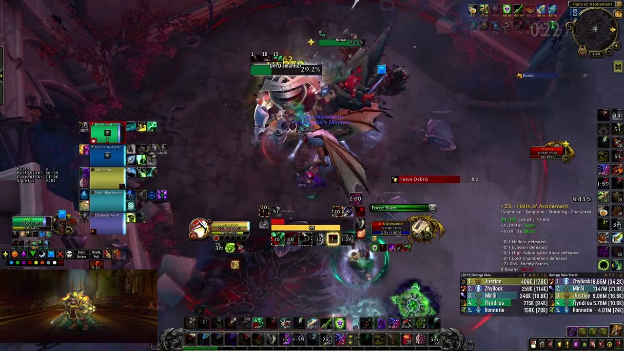 9.2 Sub Rogue +23 Halls - 4 Tier Set - World of Warcraft Shadowlands M+ Dungeons