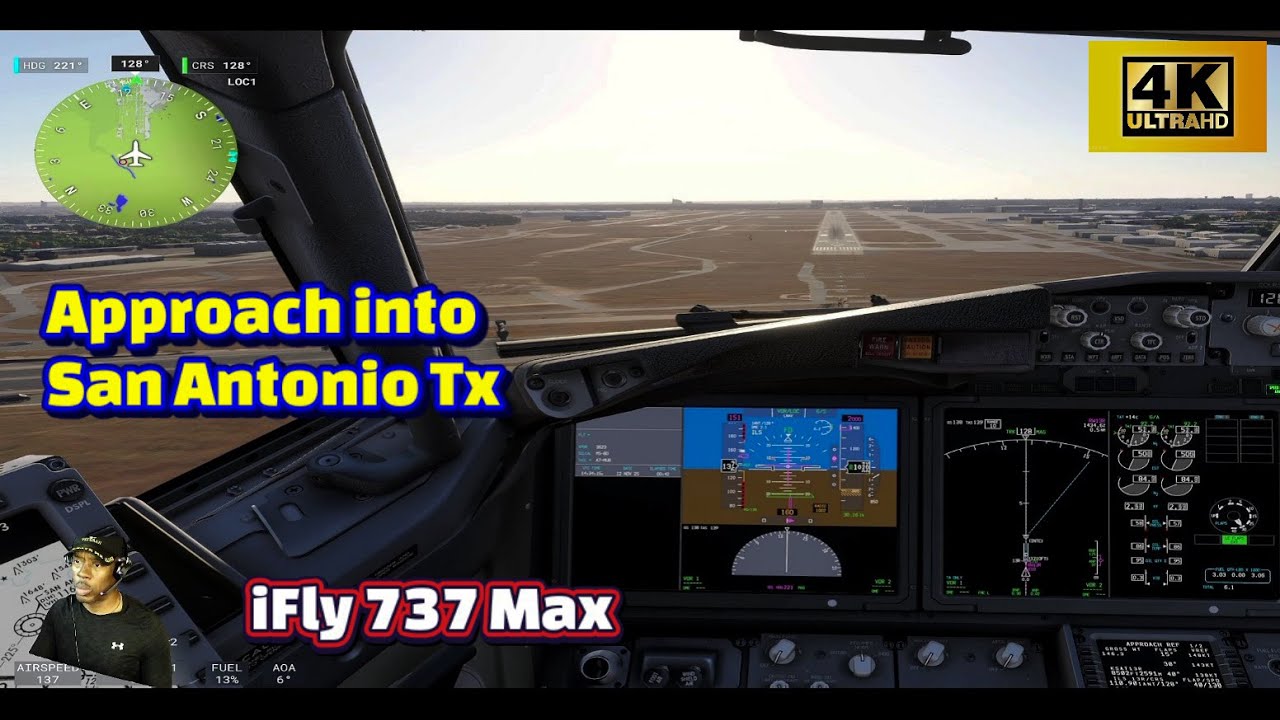 MSFS 2024 | San Antonio Approach - Rwy 13R | iFly 737 Max