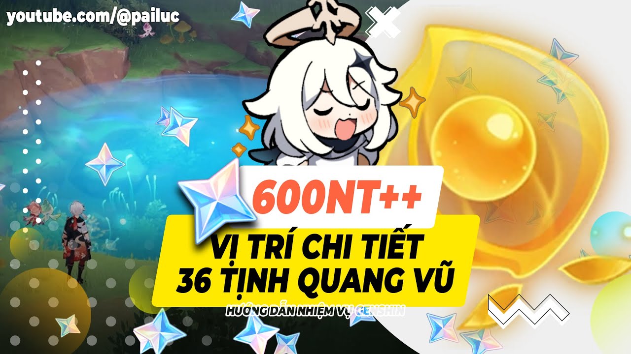Full Vị Trí 36 Tịnh Quang Vũ! Giải 1 Lần Húp 600 Nguyên Thạch Từ Hồ Amirta! Genshin Impact 3.6