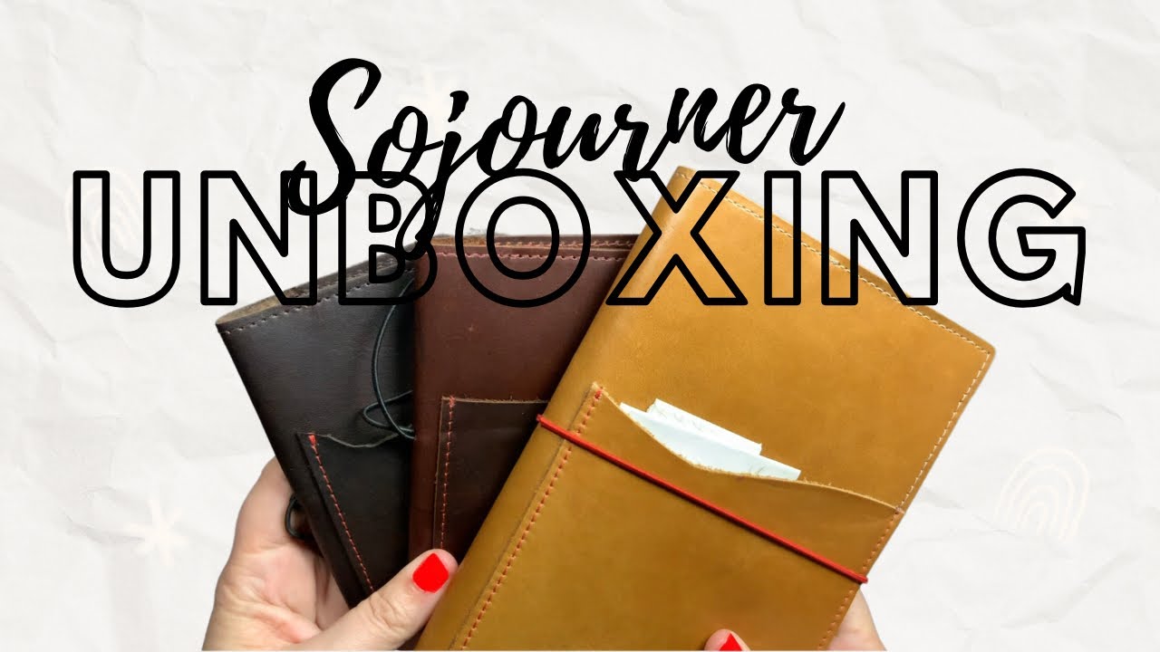 Unboxing my NEW passport folios from SOJOURNER!