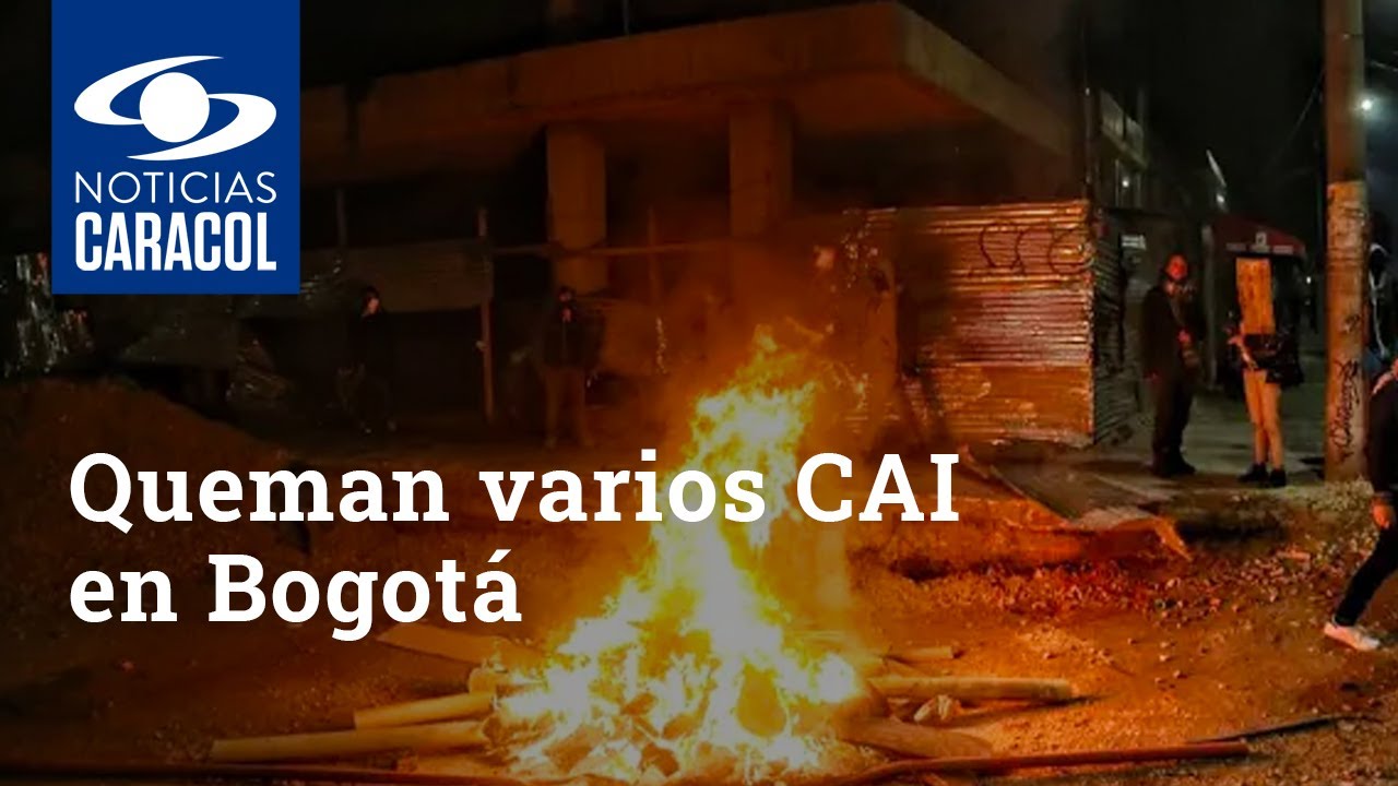 Queman varios CAI en Bogotá tras protestas por muerte de Javier Ordóñez clip noticias
