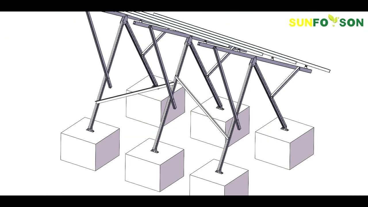 SFS-AGM-01 SunRack Adjustable Ground Mounting