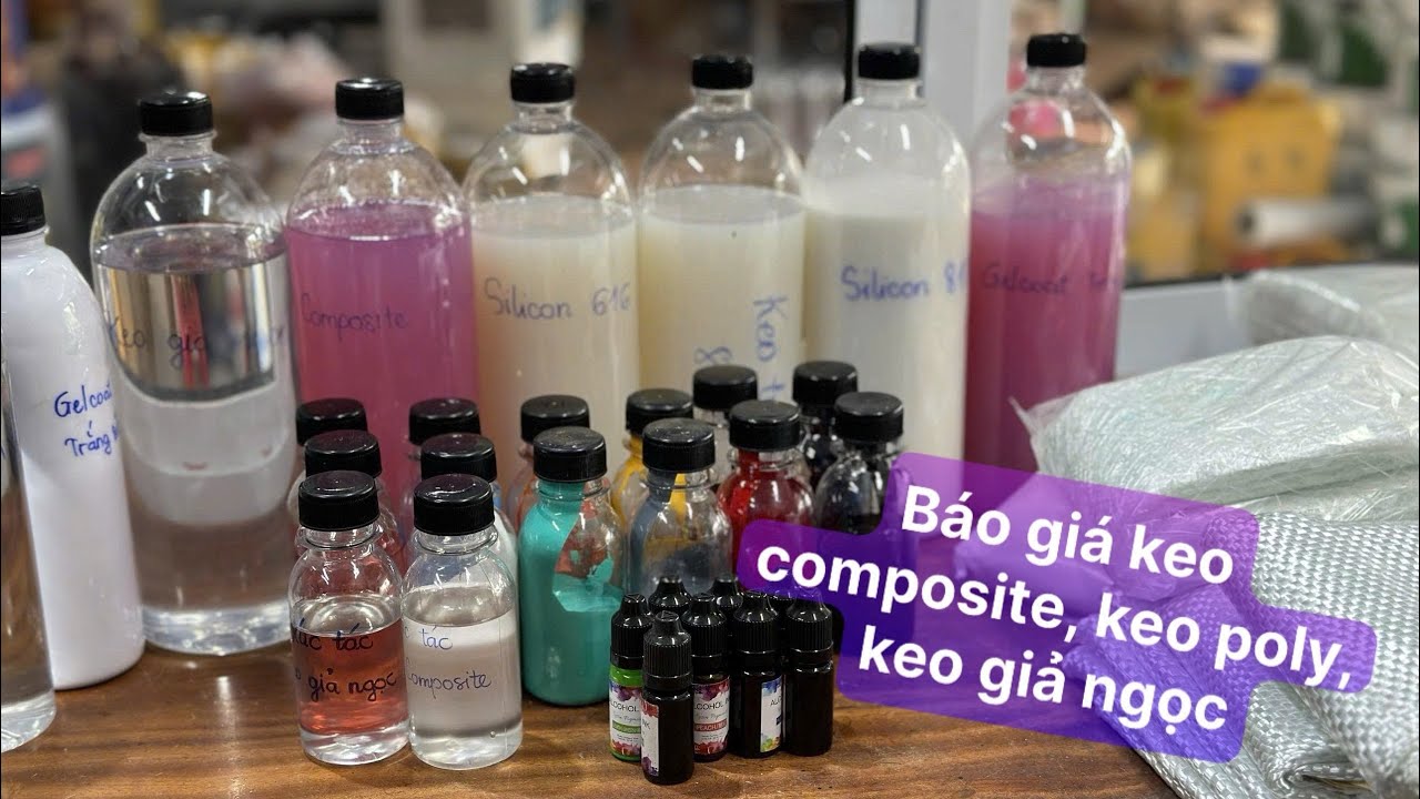 BÁO GIÁ keo Composite 01/09/25 - Keo poly, Keo giả ngọc, keo silicon làm khuôn, chống thấm composite