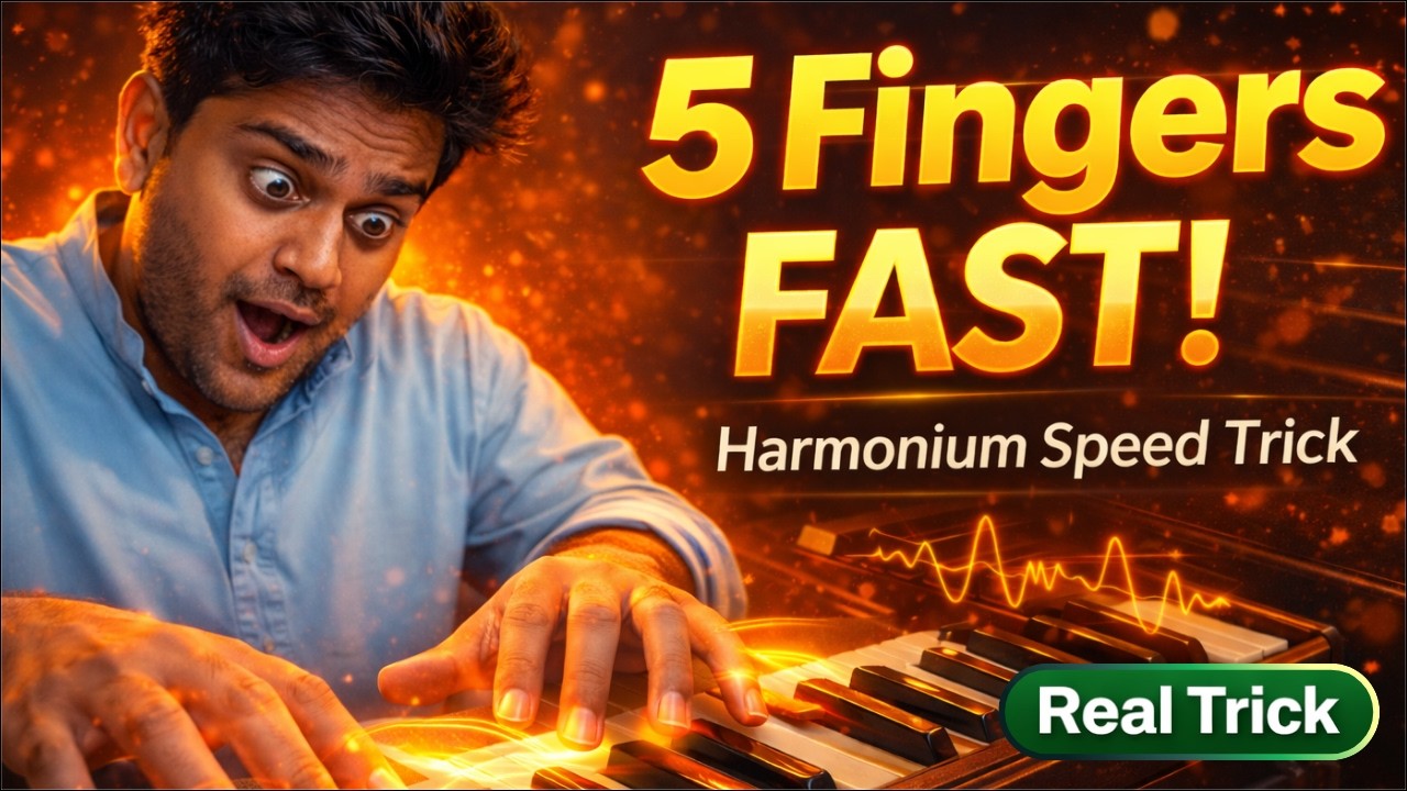 5 Fingers को FAST कैसे चलाएँ? | Harmonium Speed Trick (Real Guru Mantra)