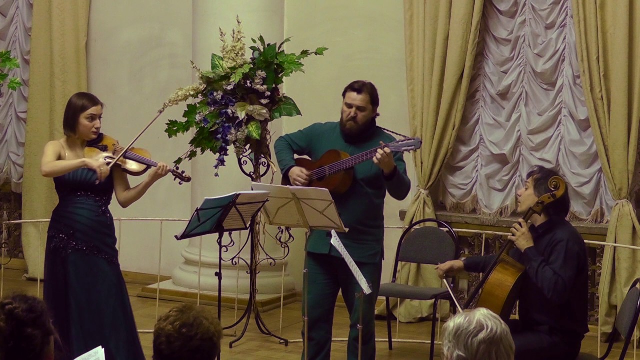 Mozart - Porro Trio for Guitar, Violin and Cello 1-st mov