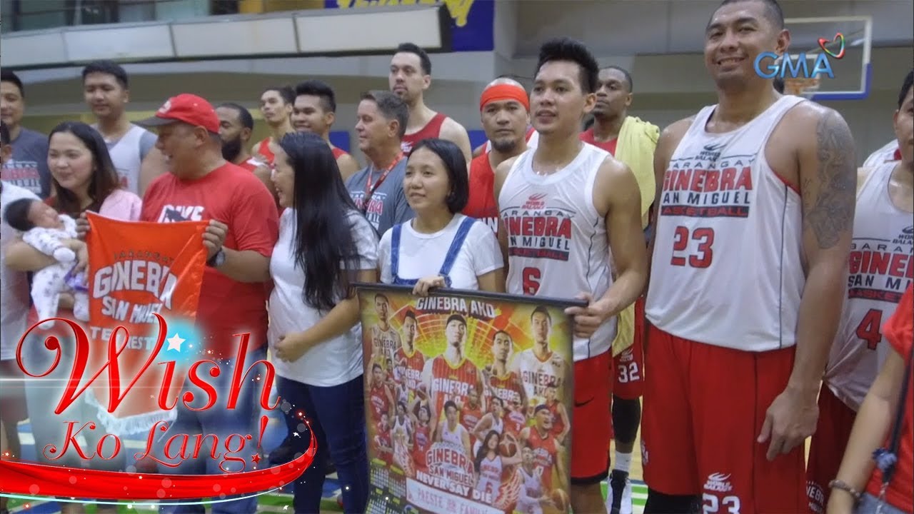 Wish Ko Lang: Dalawang pamilya na fan ng Barangay Ginebra, emosyonal nang makita ang  mga iniidolo