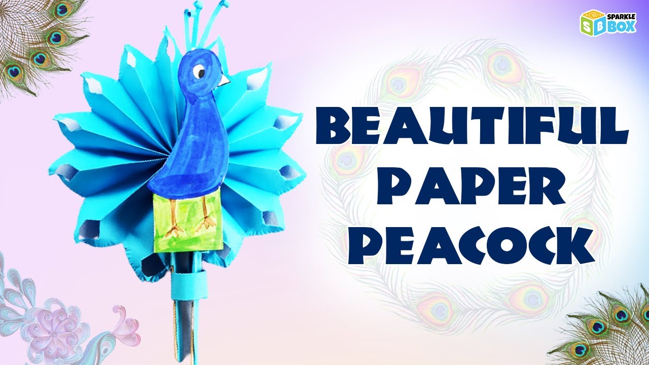 Beautiful Paper Peacock #shorts #youtubeshorts #beautifulpaperpeacock #paperpeacock #sparklebox