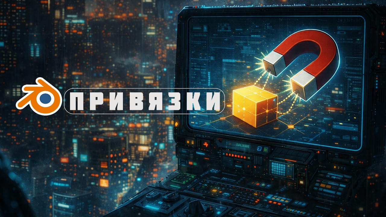 Объясняю как работают привязки в Blender 3D для новичков