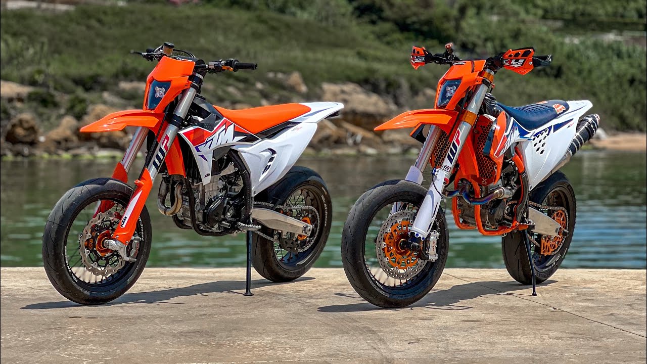 Ktm 450 SX-F 2022 + Test 450 SMR 2023 | SUPERMOTO RAW SOUND