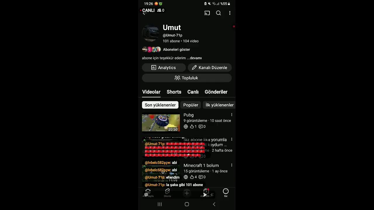 son 2 abone