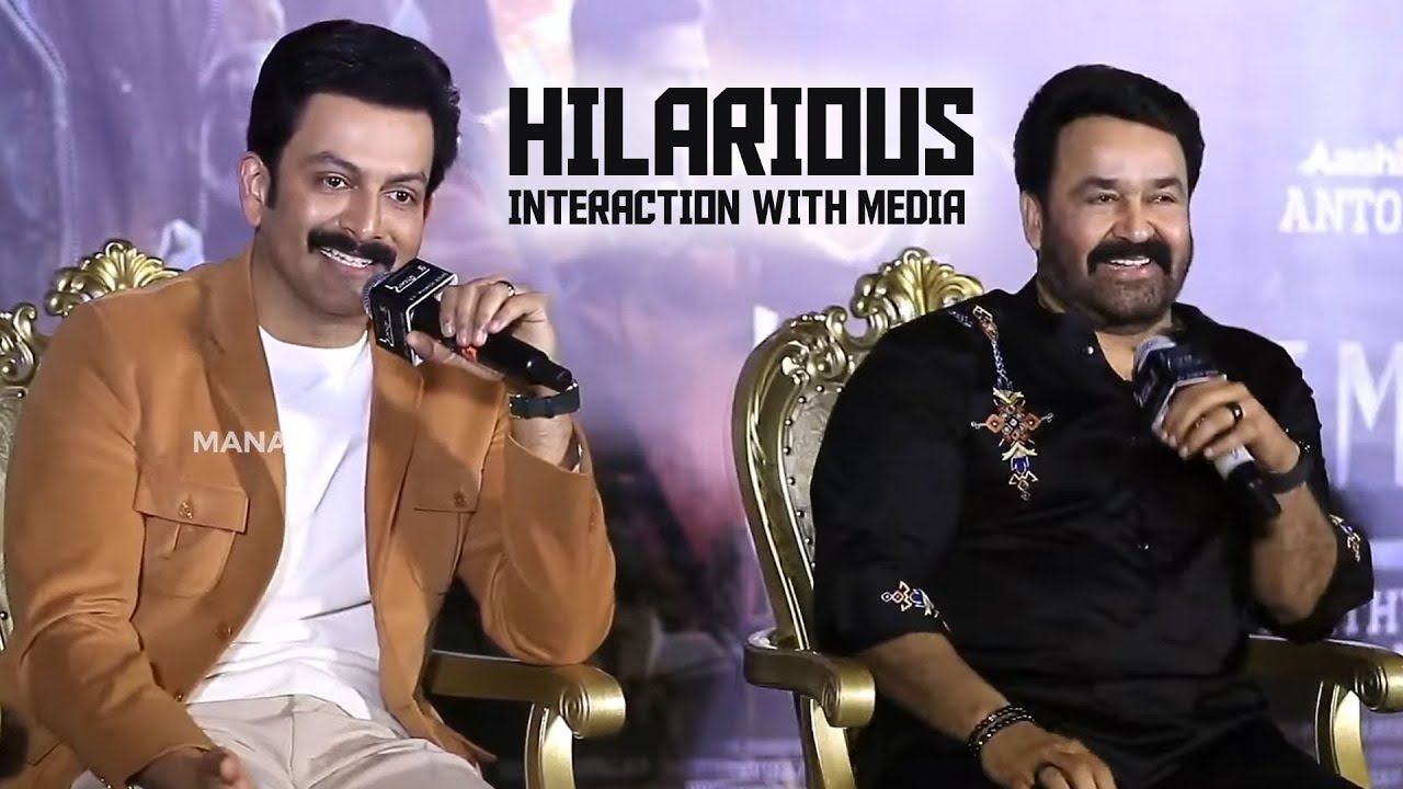 Prithviraj Sukumaran, Mohanlal and L2 Empuraan Team Q & A With Telugu Media