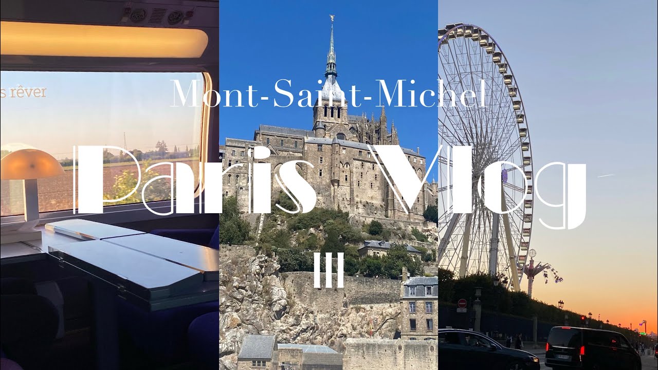 【パリvlog】#3 パリ旅行/電車とバスを乗り継いでモンサンミシェルへ/パリ薬局/シティファルマ/ボンマルシェでちょっとお買い物
