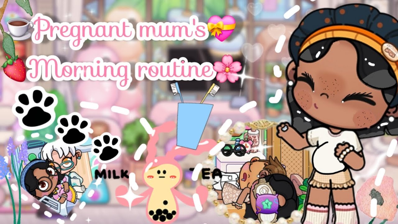 🎀My morning Routine as A pregnant Mom🍡||🧁voiced🔊||🥥aesthetic🍓 #avatarworld 