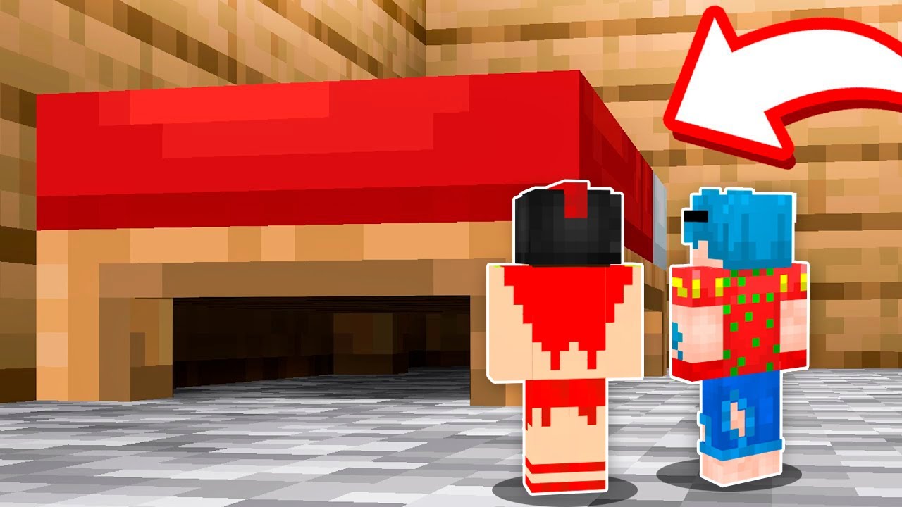 El mejor ESCONDITE de 1 PIXEL DEBAJO DE LA CAMA 😂 ¡Los compas en Minecraft!