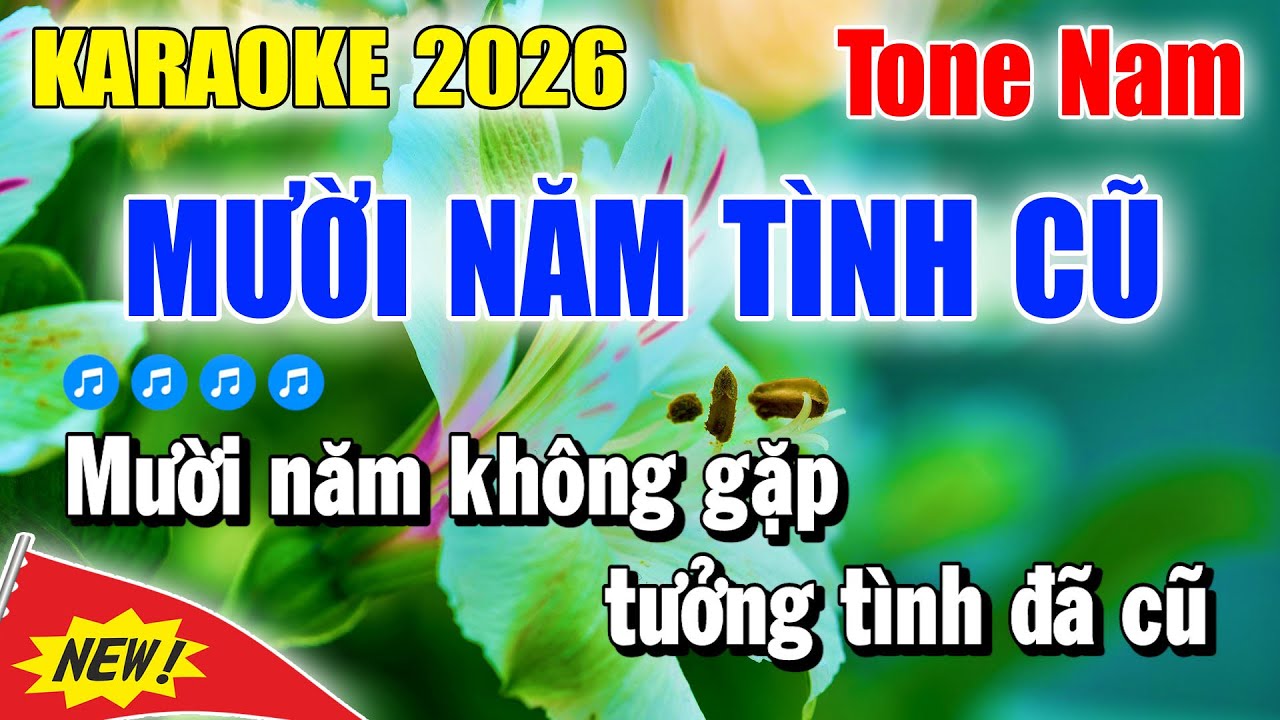 Karaoke Mười Năm Tình Cũ Tone Nam ( Beat Mới 2026 ) Karaoke Thanh Duy