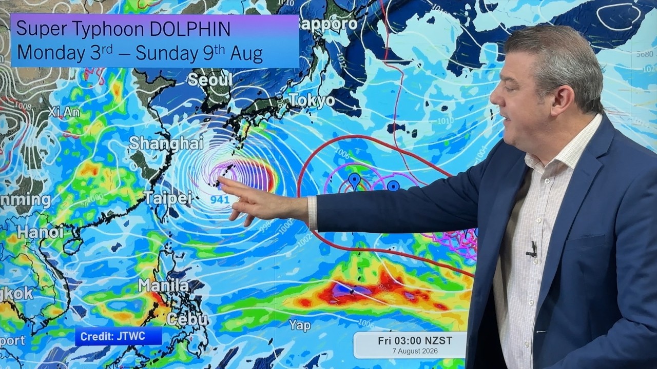 Super Typhoon DOLPHIN may hit Japan, Taiwan, China