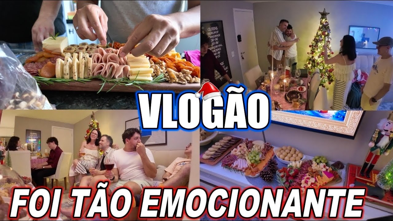 FOI MUITO EMOCIONANTE NOSSA CEIA de NATAL😭+ MONTANDO TODAS AS COMIDAS E TEVE ENTREGA DE PRESENTES🎁 