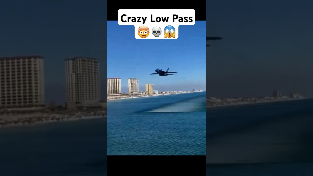 Mind-Blowing Low Pass! F/A-18 Super Hornet Skims the Waves | Blue Angels Precision Flying