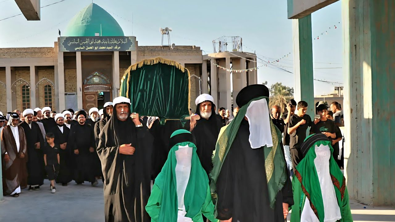 التشييع السنوي الرمزي الثامن عشر لنعش السيدة الصديقة فاطمة الزهراء (عليها السلام) في محافظة واسط
