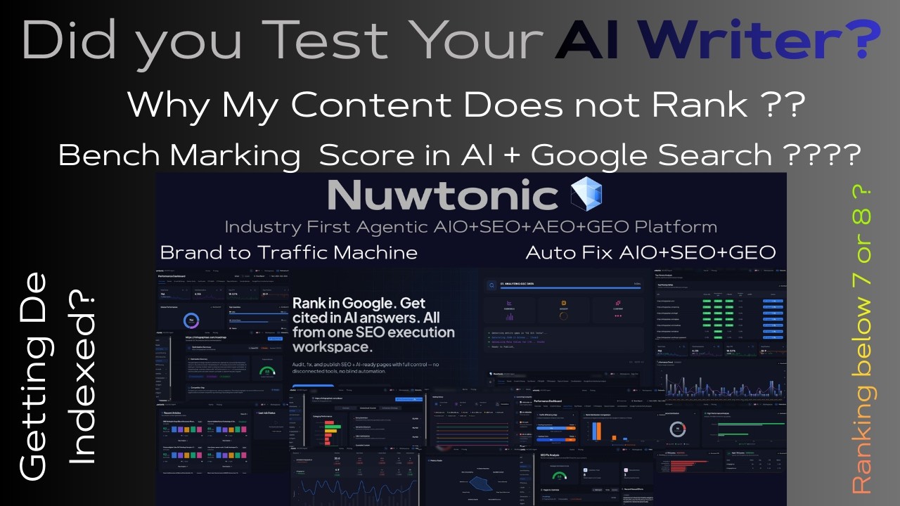 Nuwtonic Authority AIO + SEO Writer + Product Writer