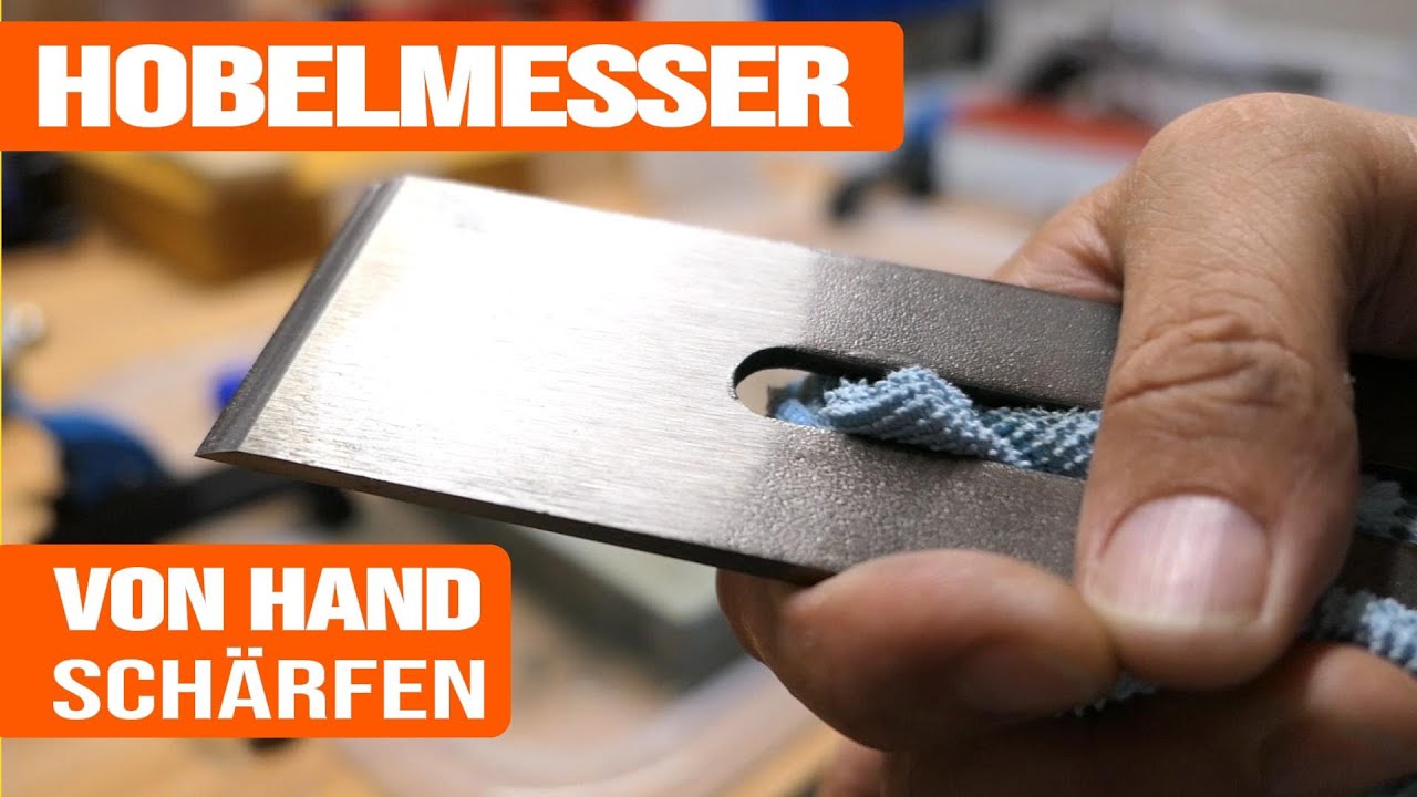 Hobelmesser schärfen // Stecheisen schärfen // Messer von Hand schleifen