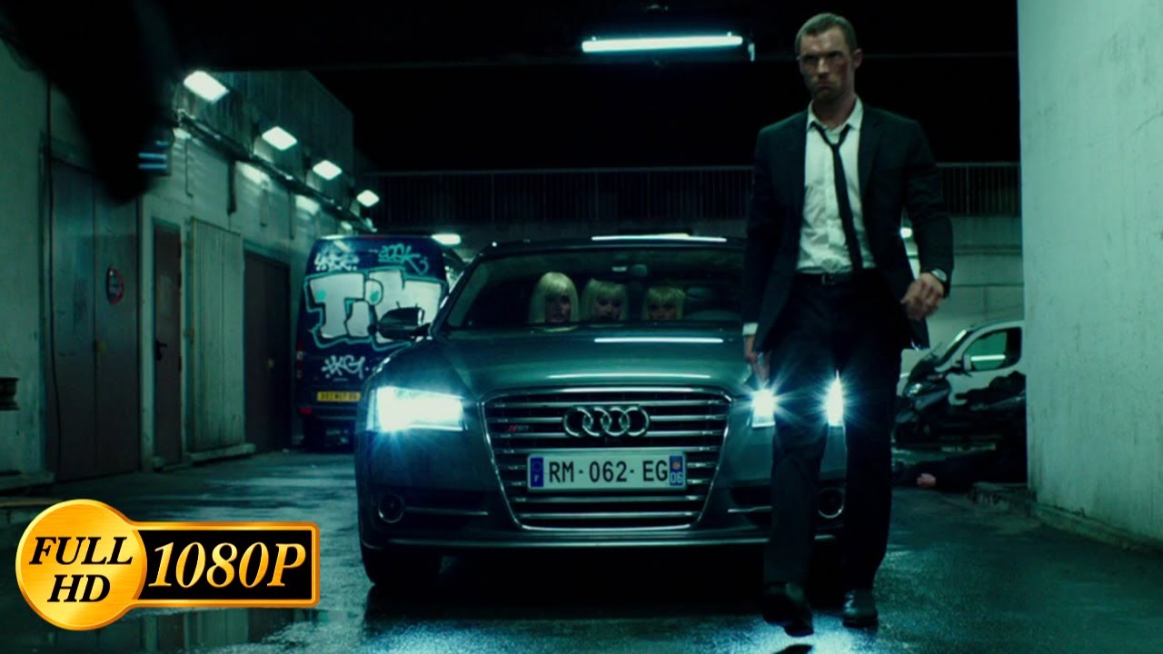 Frank Martin saves three blondes from club security guards / The Transporter Refueled (2015)