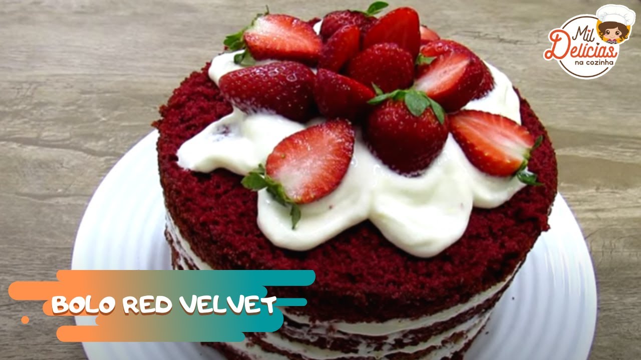 BOLO RED VELVET OU VELUDO VERMELHO -  MIL DELÍCIAS NA COZINHA