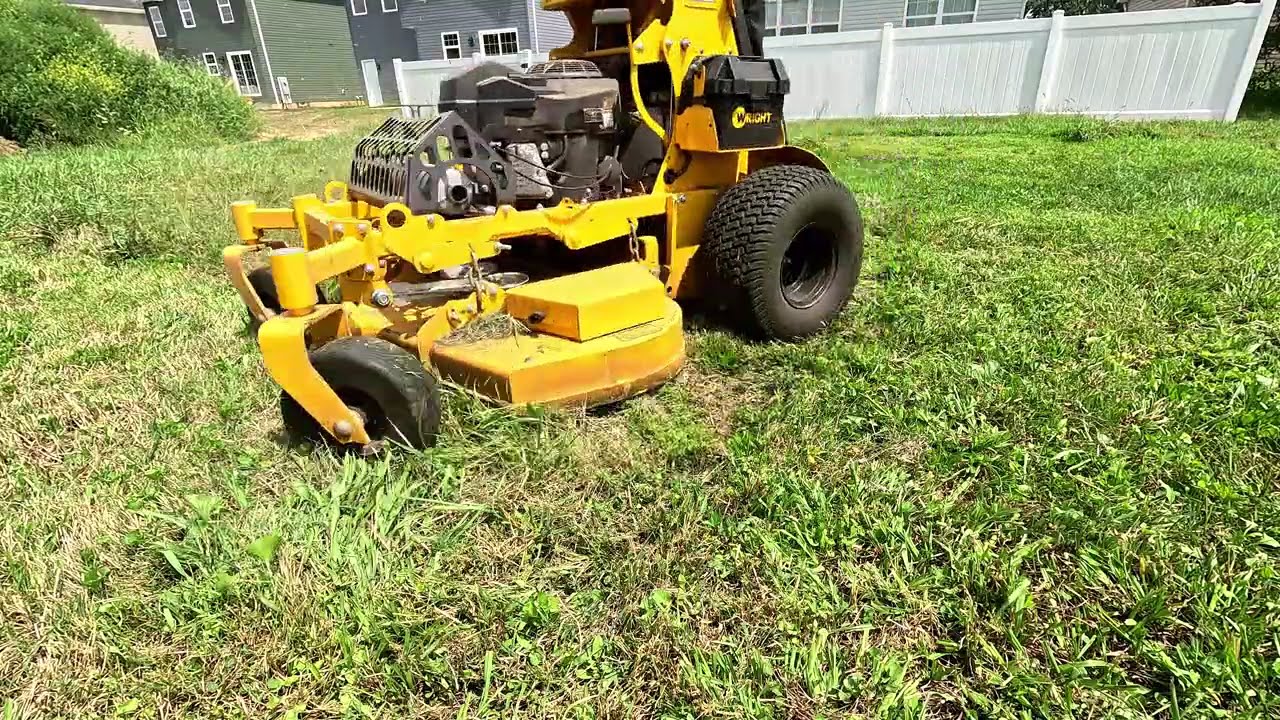 Overgrown new construction mowing