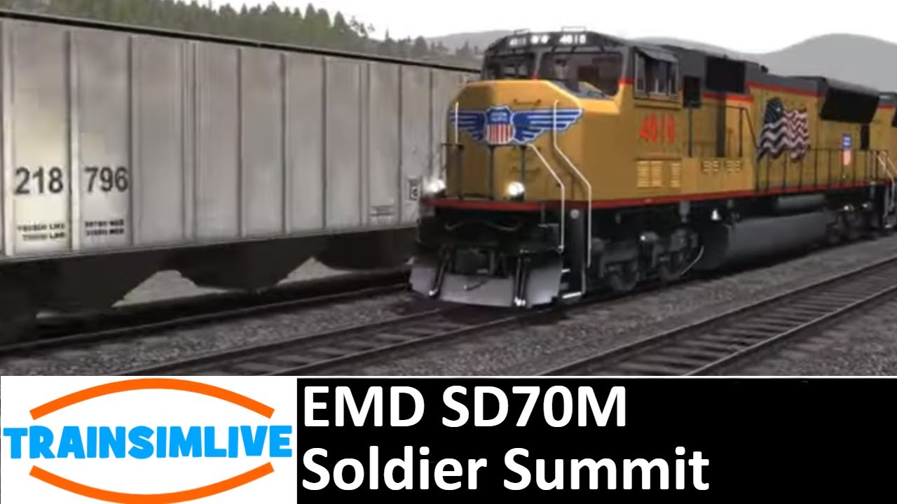 Train Simulator 2019 - Dirty Dirt Train - UP SD70M On Soldier Summit