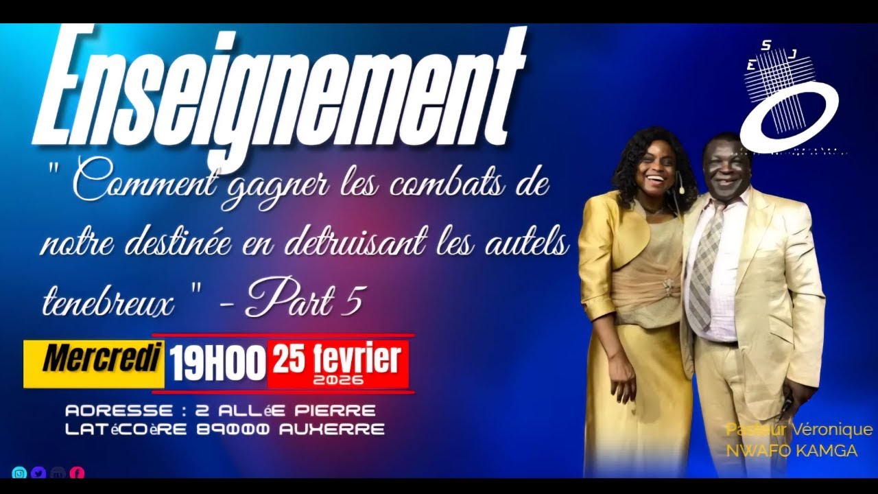 Enseignement : Comment gagner les combats 5 avec Pasteur Véronique Nwafo Kamga