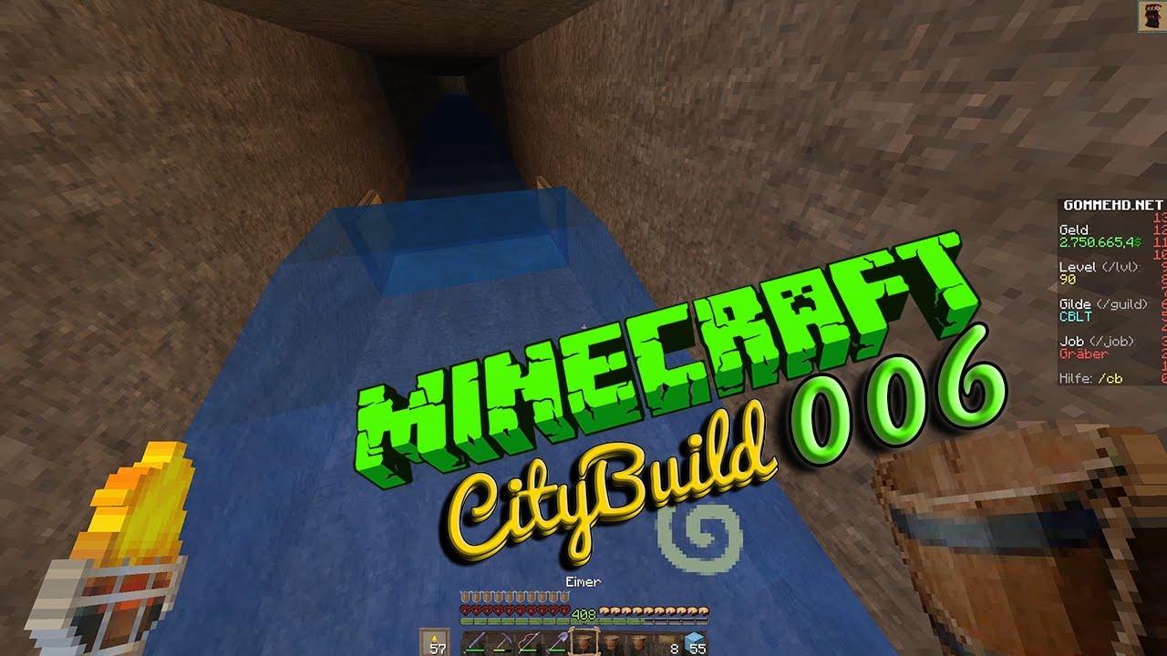 CityBuild #006 ★ Beginn des Item-Transport-Kanals (Bambus-Farm 6/8)