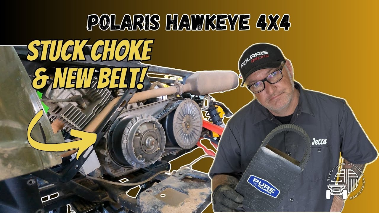 2006 Polaris Hawkeye Belt Replacement & Stuck Choke