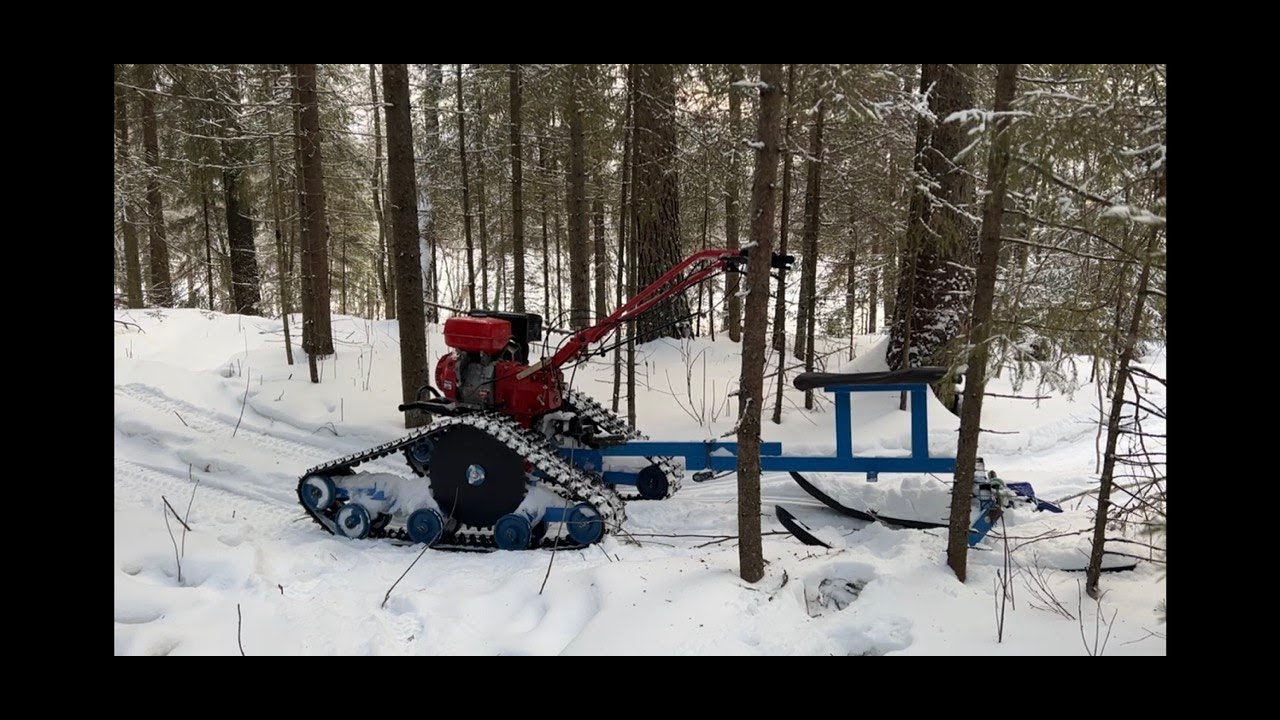 Удлиненный ГУСЕНИЧНЫЙ ПРИВОД. Зимняя прогулка.