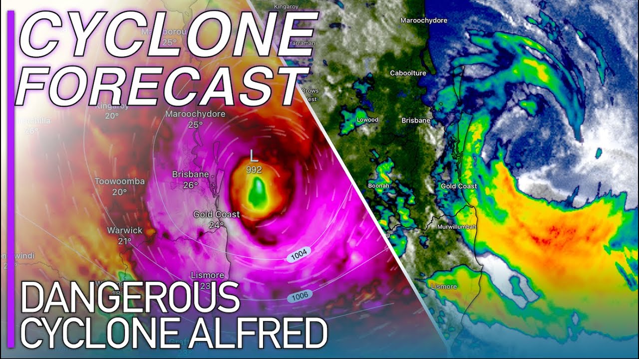 Powerful Cyclone Alfred Forecast to Slam Brisbane Queensland on Landfall Tonight