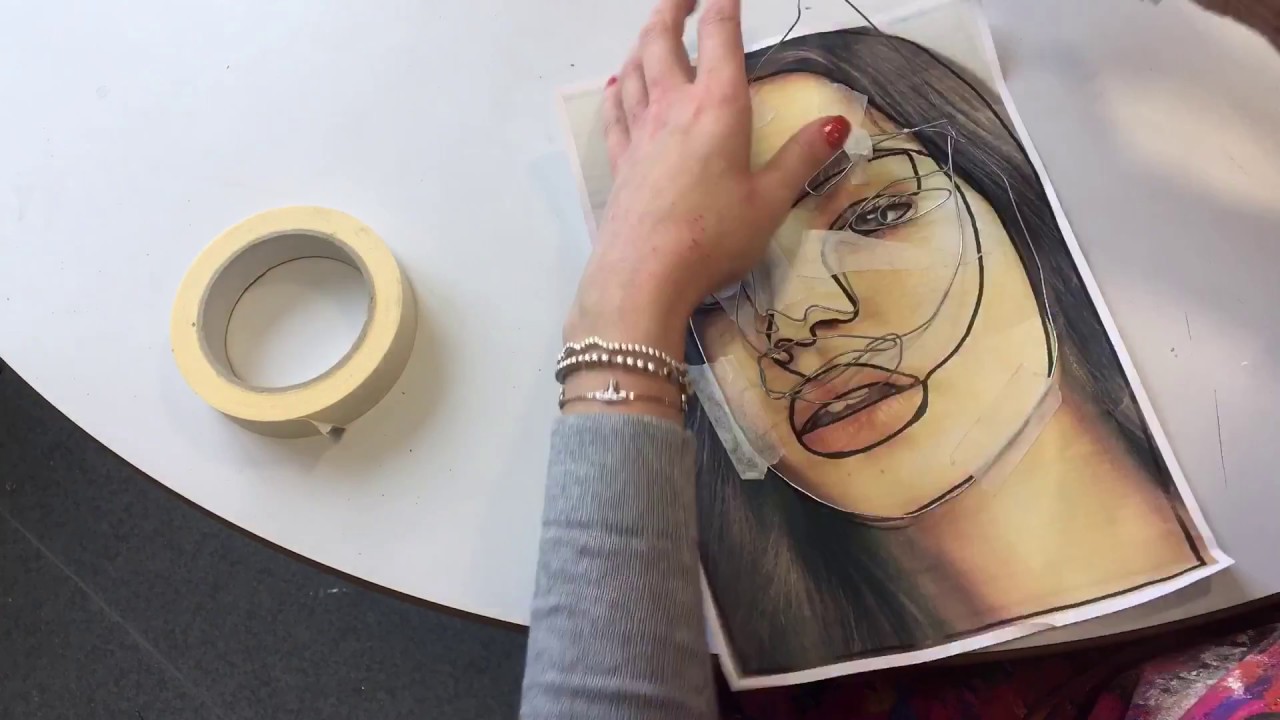 How to create a single line drawing and wire drawing