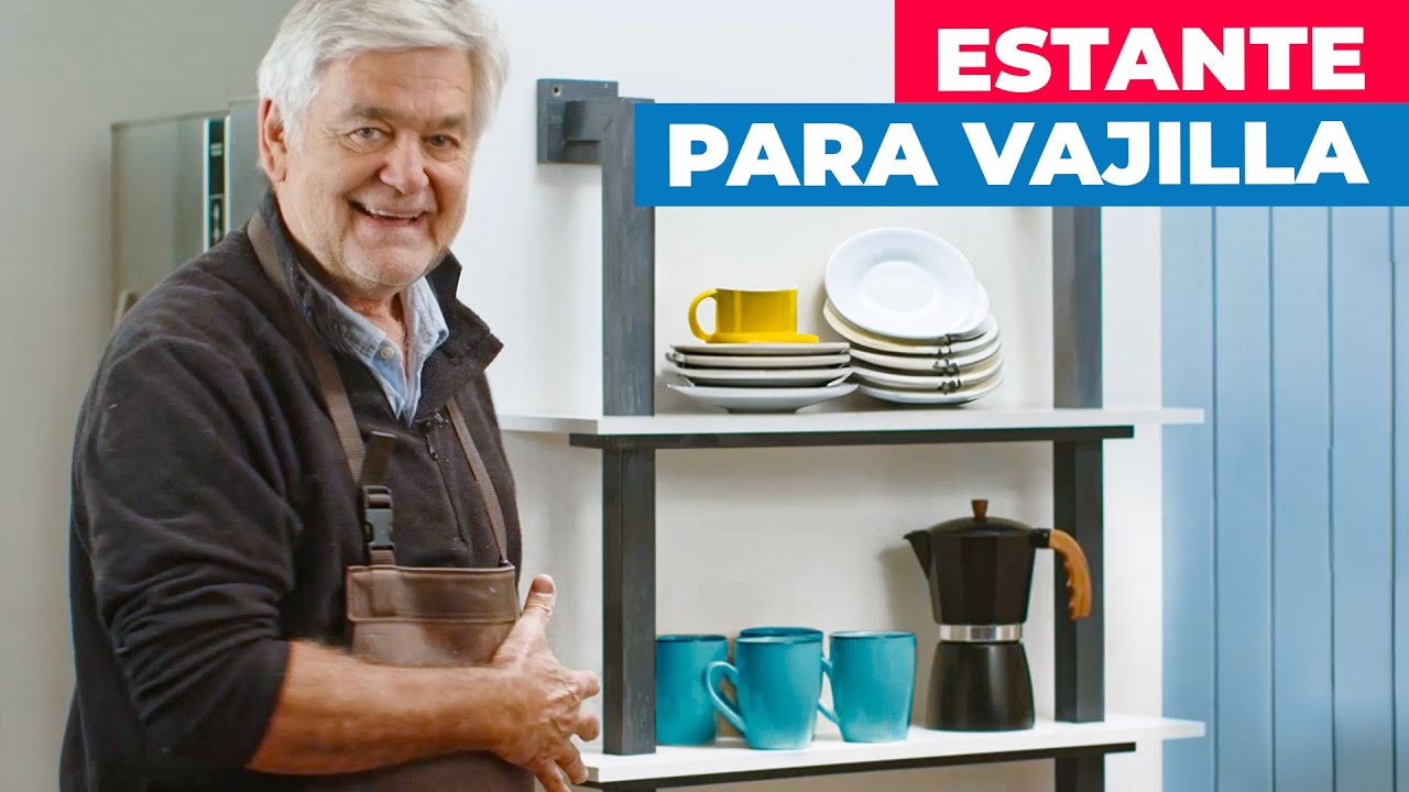 Cómo hacer un estante para la vajilla