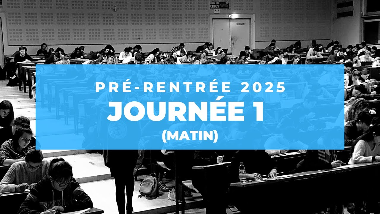 Pré-rentrée 2025 - Journée 1 (matin) - Tutorat Santé Brestois