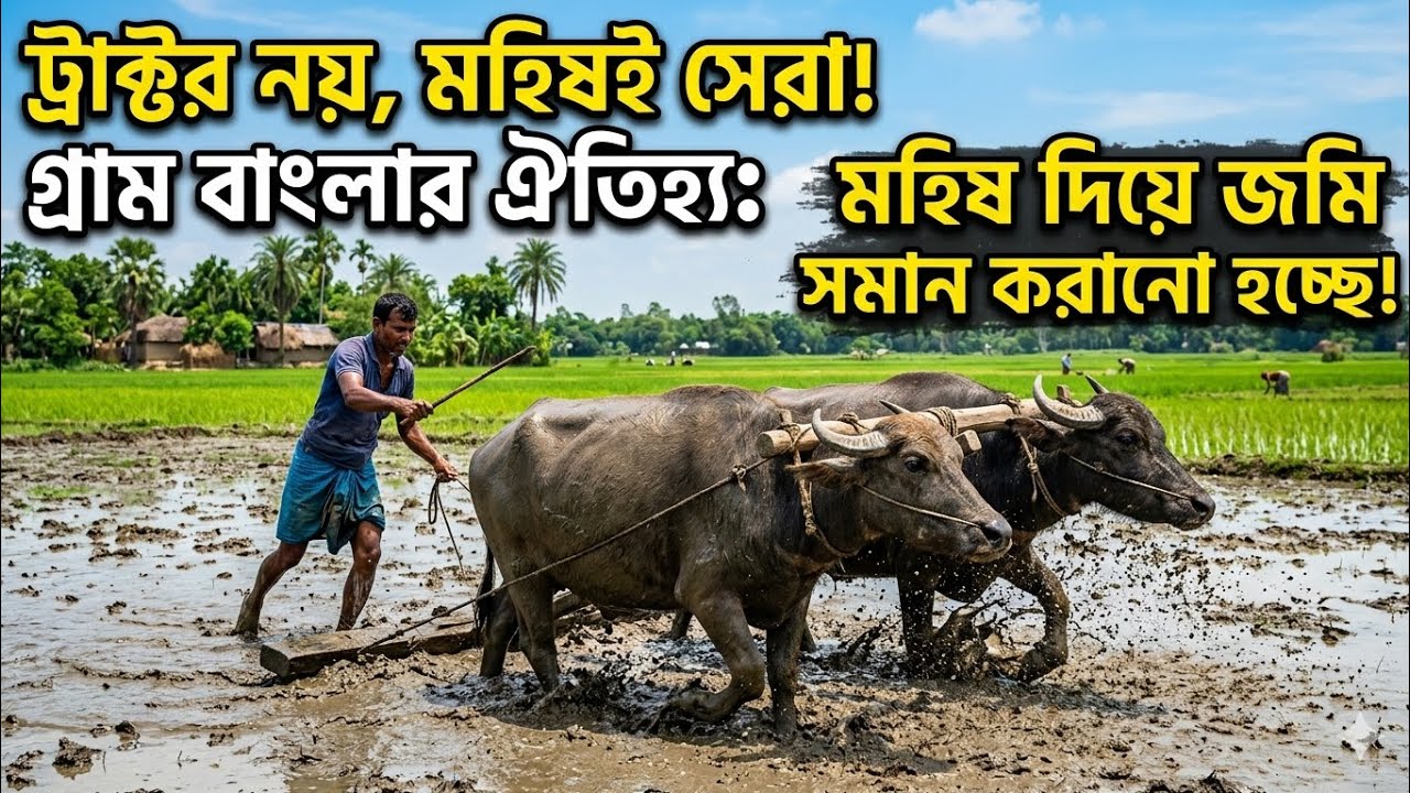 মহিষ গ্রাম বাংলার ঐতিহ্য । #মহিষ #গ্রামবাংলা #agriculture #buffalo 
