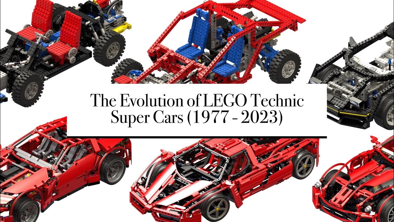 The Evolution of LEGO Technic Super Cars (1977 - 2023)