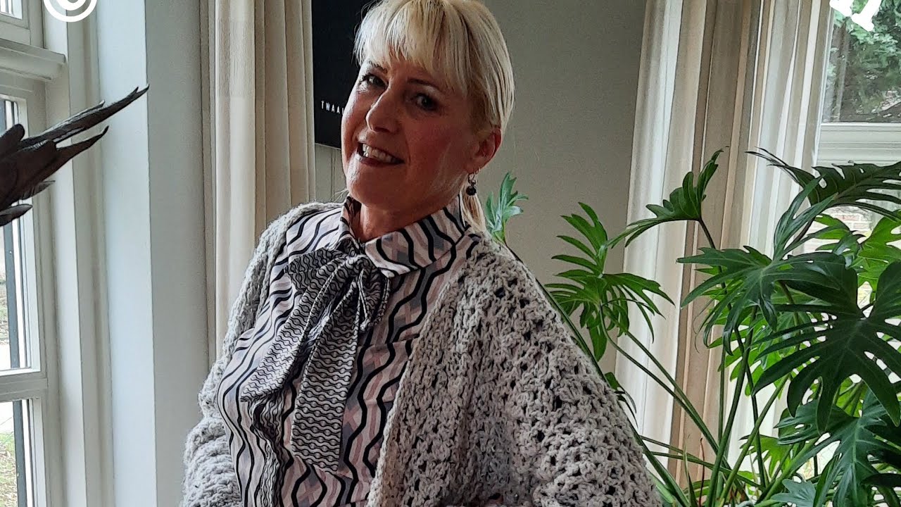 ♥️ ❤👍 #iedereenkanhaken #Tweedvest #Twinkel#CARDIGAN#6 maten!#CROCHET #IBIZA#HAKEN #TUTORIAL