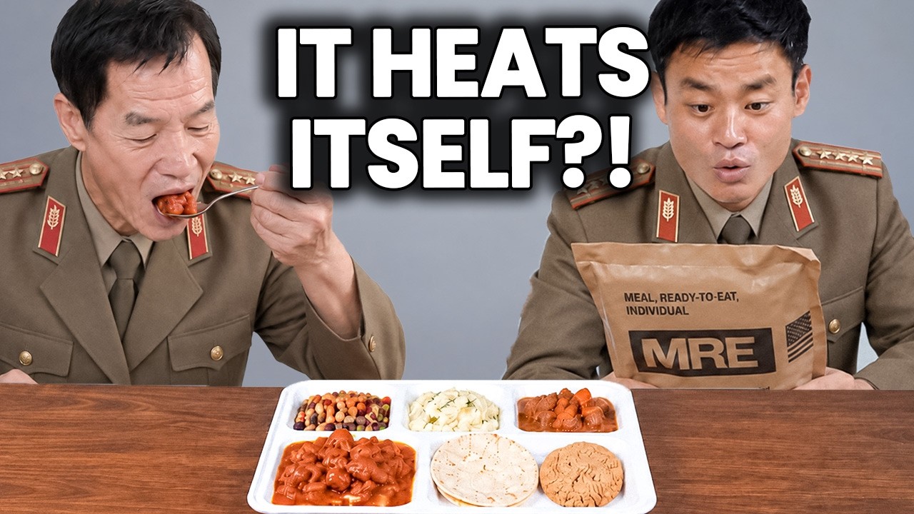 North Korean Tank Commanders Try US Military MRE for the First Time