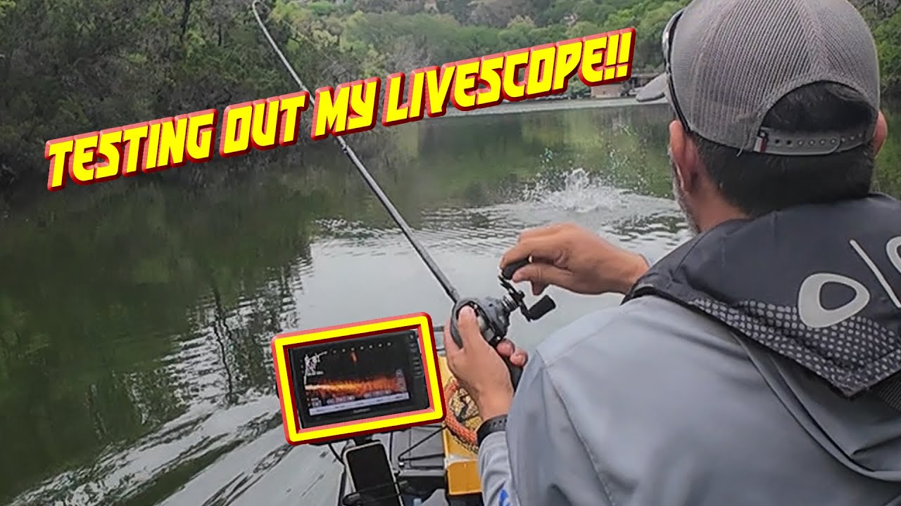 Testing Out My Live Scope on Lake Austin #kayak #bass #fishing