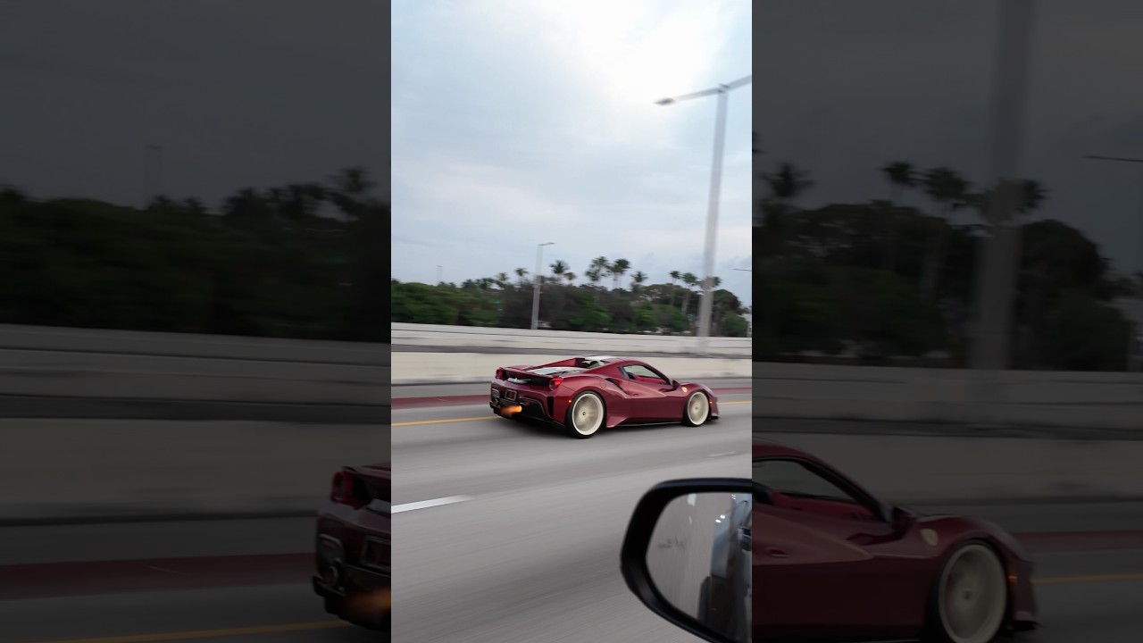 $25,000 Opus! Ferrari 488 Pista Spider exhaust! Flamethrower! 🔥 🔥 #ferrari #supercar #rich #cars