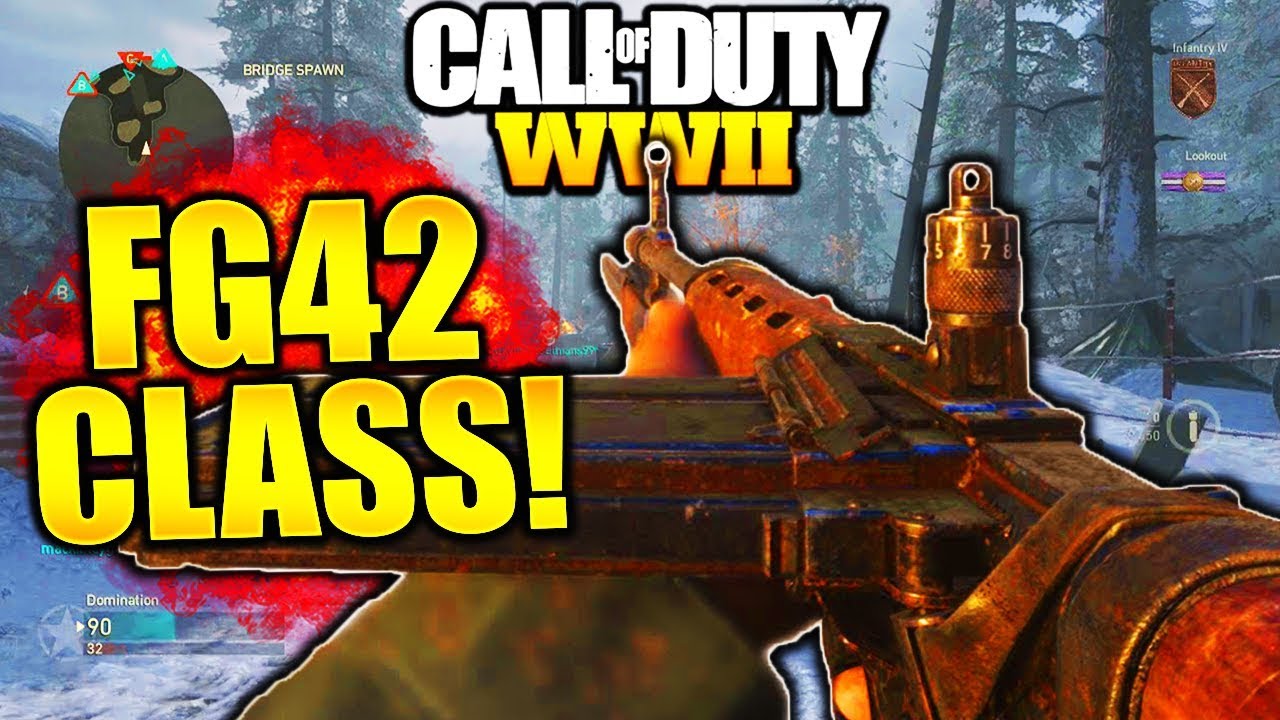 THIS GUN MELTS! FG42 BEST CLASS SETUP WW2 BEST CLASS SETUP COD WW2 