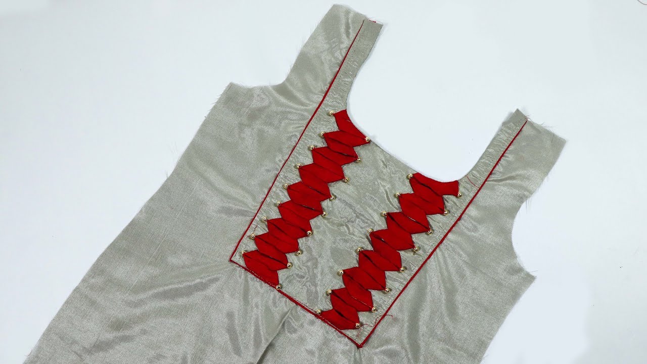 Latest Neck Design with Front patti