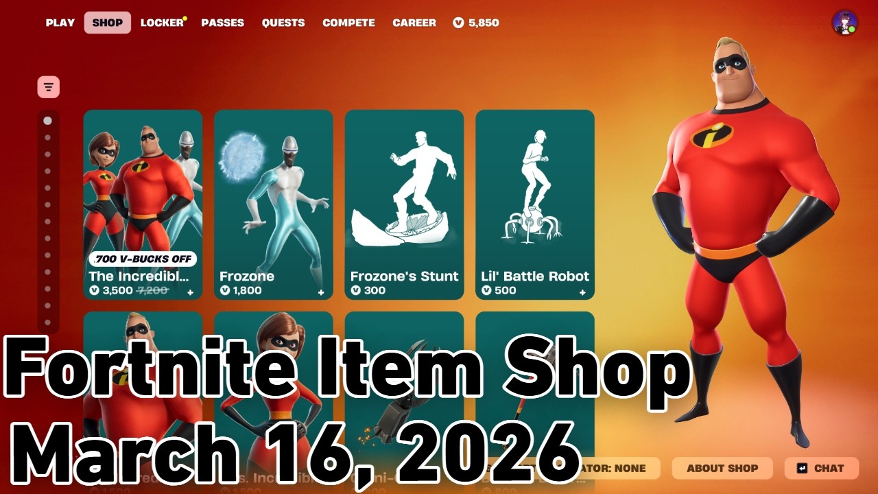 THE INCREDIBLES COLLAB SKINS ARE BACK! Fortnite Item Shop