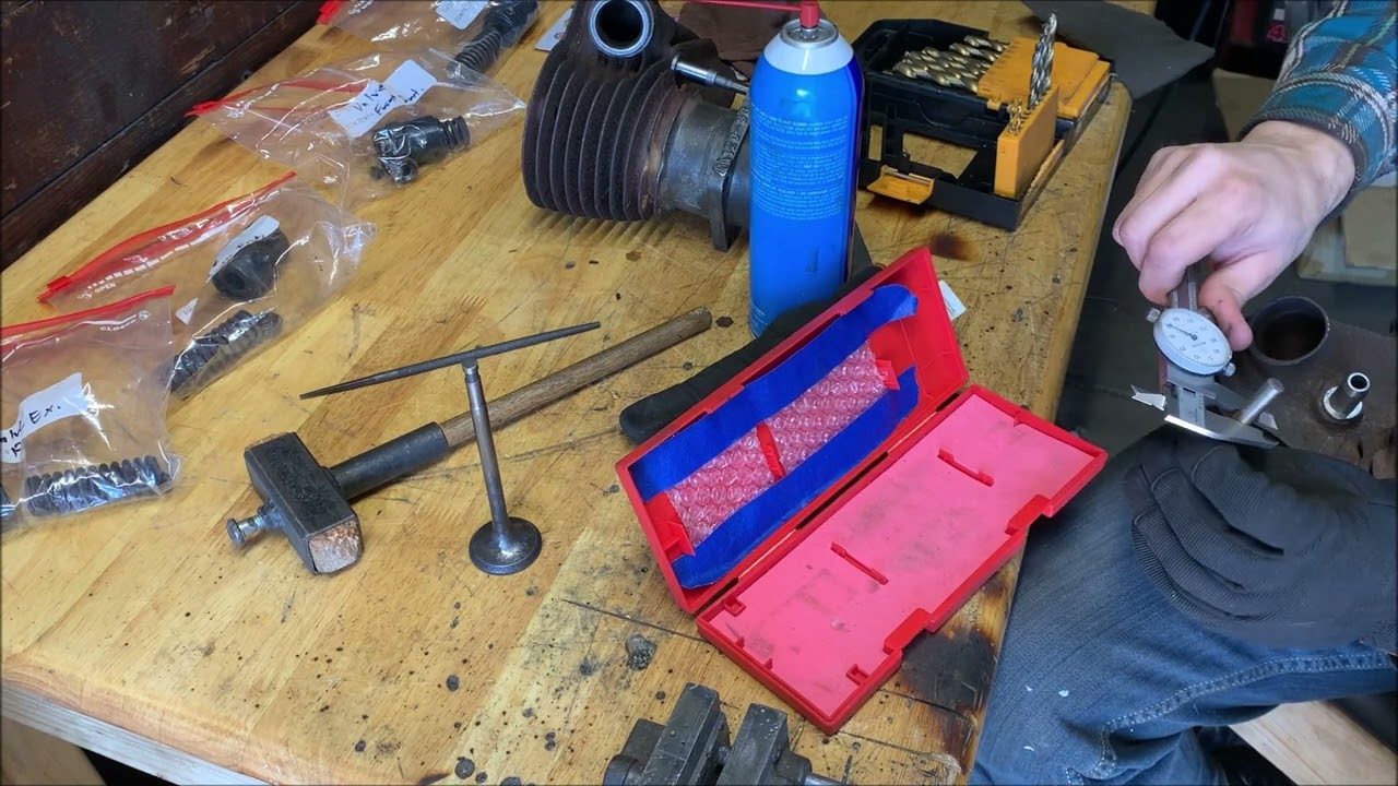 Harley Flathead Engine Reassembly 9: Fitting and Lapping the Valves