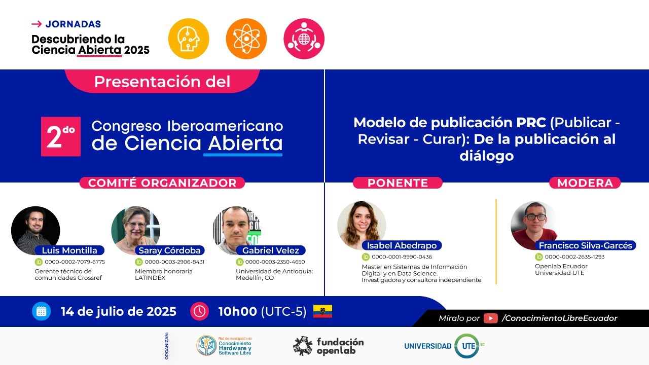 2do Congreso Iberoamericano de Ciencia Abierta | Modelo PRC (Public Review Curate)
